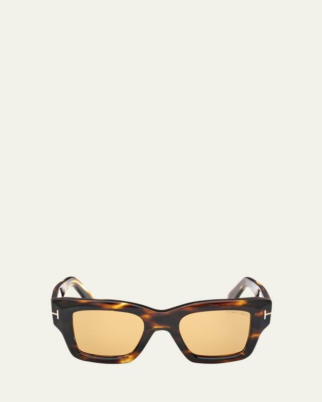Ilias Acetate Square Sunglasses